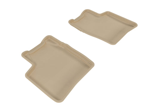 3D MAXpider 2004-2009 Toyota Prius Kagu 2nd Row Floormats - Tan